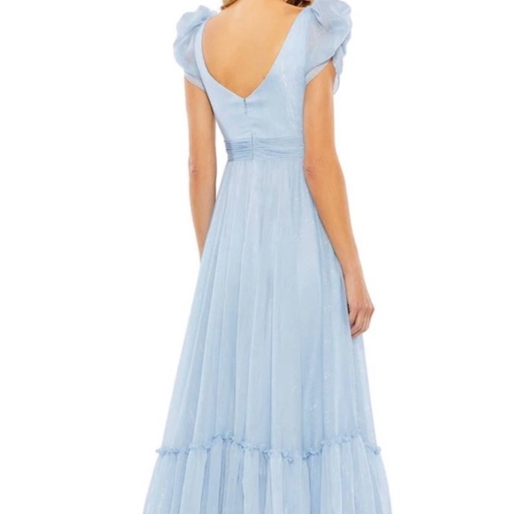 Mac Duggal Ruffle Tiered Metallic Dress - Picture 3 of 6